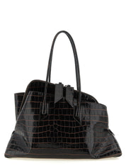 Brown Bovine Leather Shoulder Bag