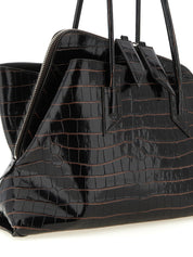 Brown Bovine Leather Shoulder Bag