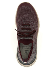 Brunello Cucinelli Bordeaux Cotton Athletic Sneakers