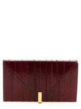 Bordeaux Leather Clutch Bag