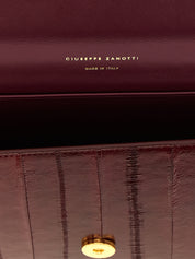 Bordeaux Leather Clutch Bag