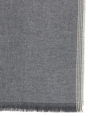 Brunello Cucinelli Gray Wool Scarf