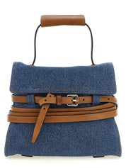 Blue Cotton Handbag