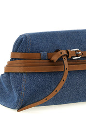Blue Cotton Clutch Bag