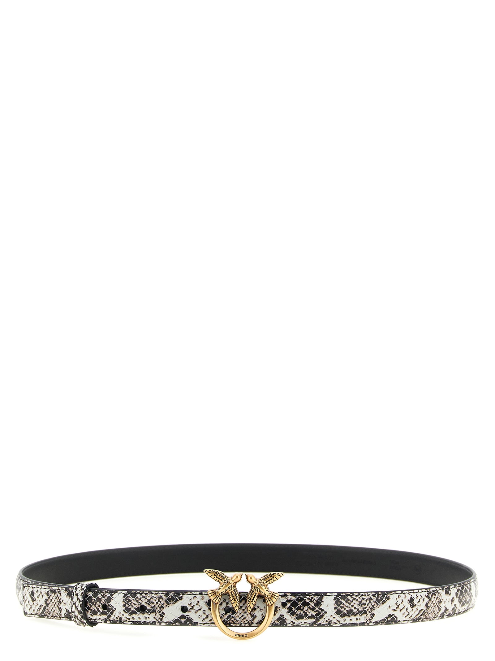 Gray Calfskin Thin Belt