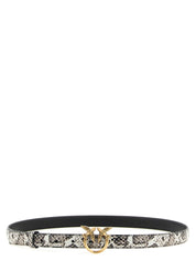 Gray Calfskin Thin Belt