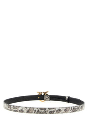 Gray Calfskin Thin Belt