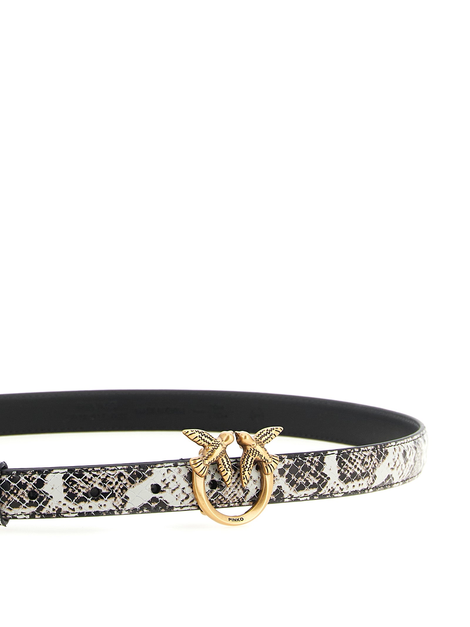 Gray Calfskin Thin Belt