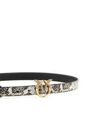 Gray Calfskin Thin Belt