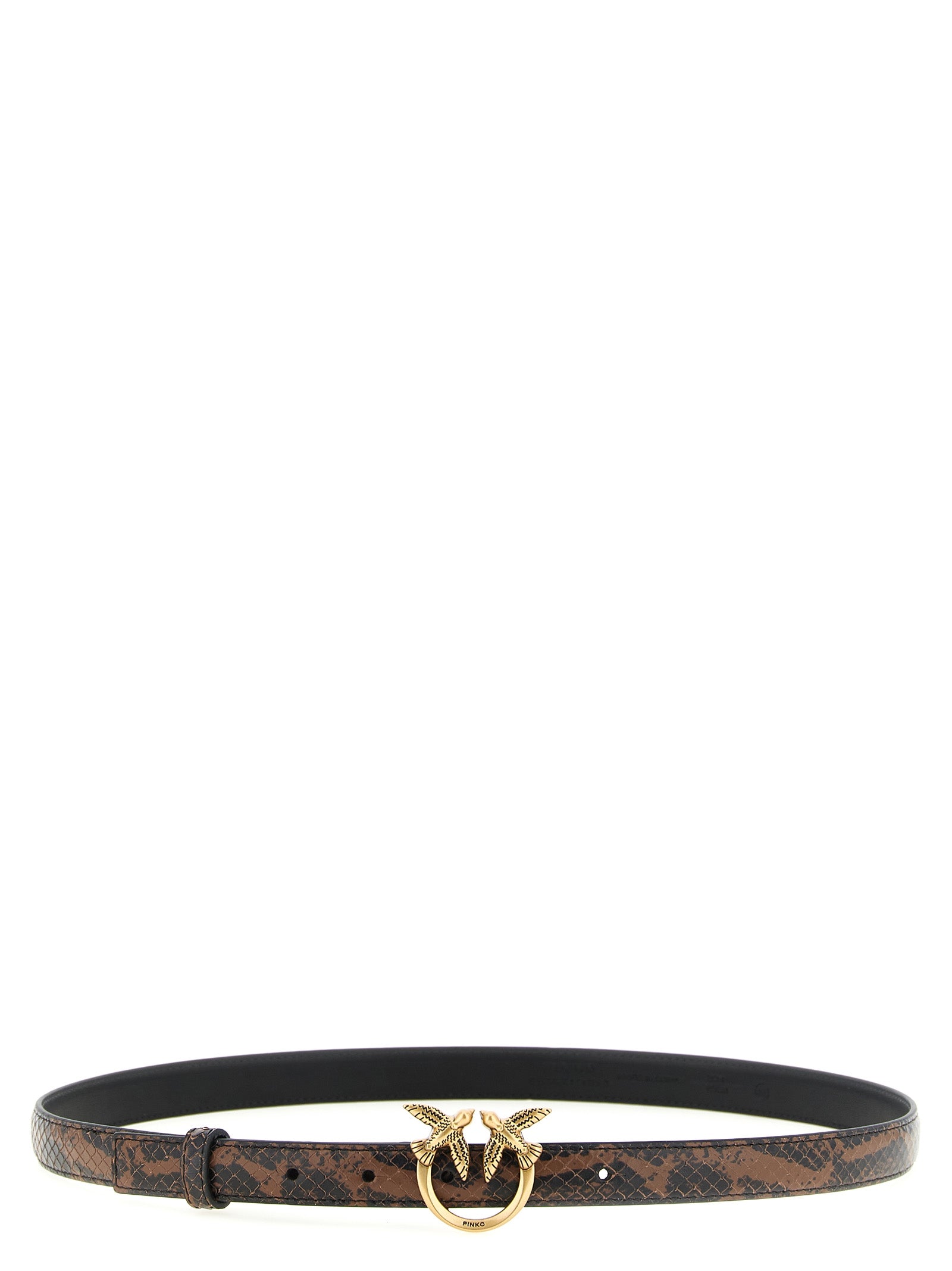 Brown Calfskin Thin Belt