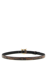 Brown Calfskin Thin Belt