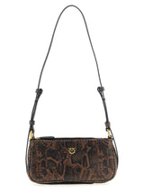 PINKO Brown Calfskin Crossbody Bag