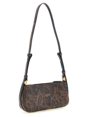 PINKO Brown Calfskin Crossbody Bag
