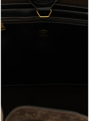 Brown Calfskin Tote Bag
