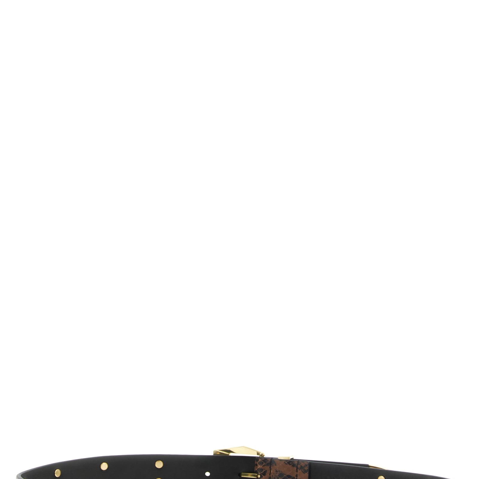 PINKO Gray Calfskin Regular Belt PINKO