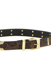 Gray Calfskin Regular Belt