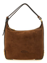 Brown Calfskin Shoulder Bag