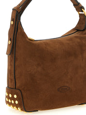 Brown Calfskin Shoulder Bag
