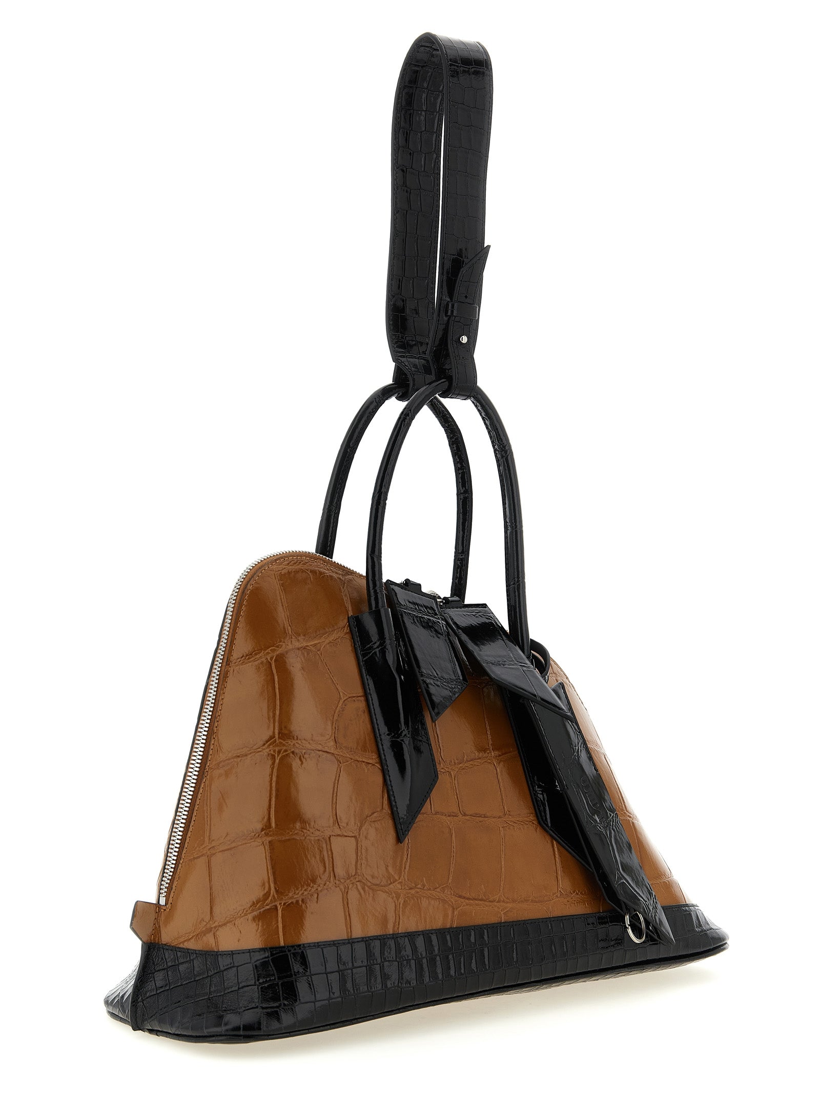 Brown Calf Leather Bos Taurus Handbag