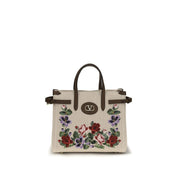 Beige Linen Handbag