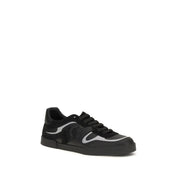 Black Calf Leather Bos Taurus Sneakers