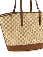 Brown Cotton Handbag