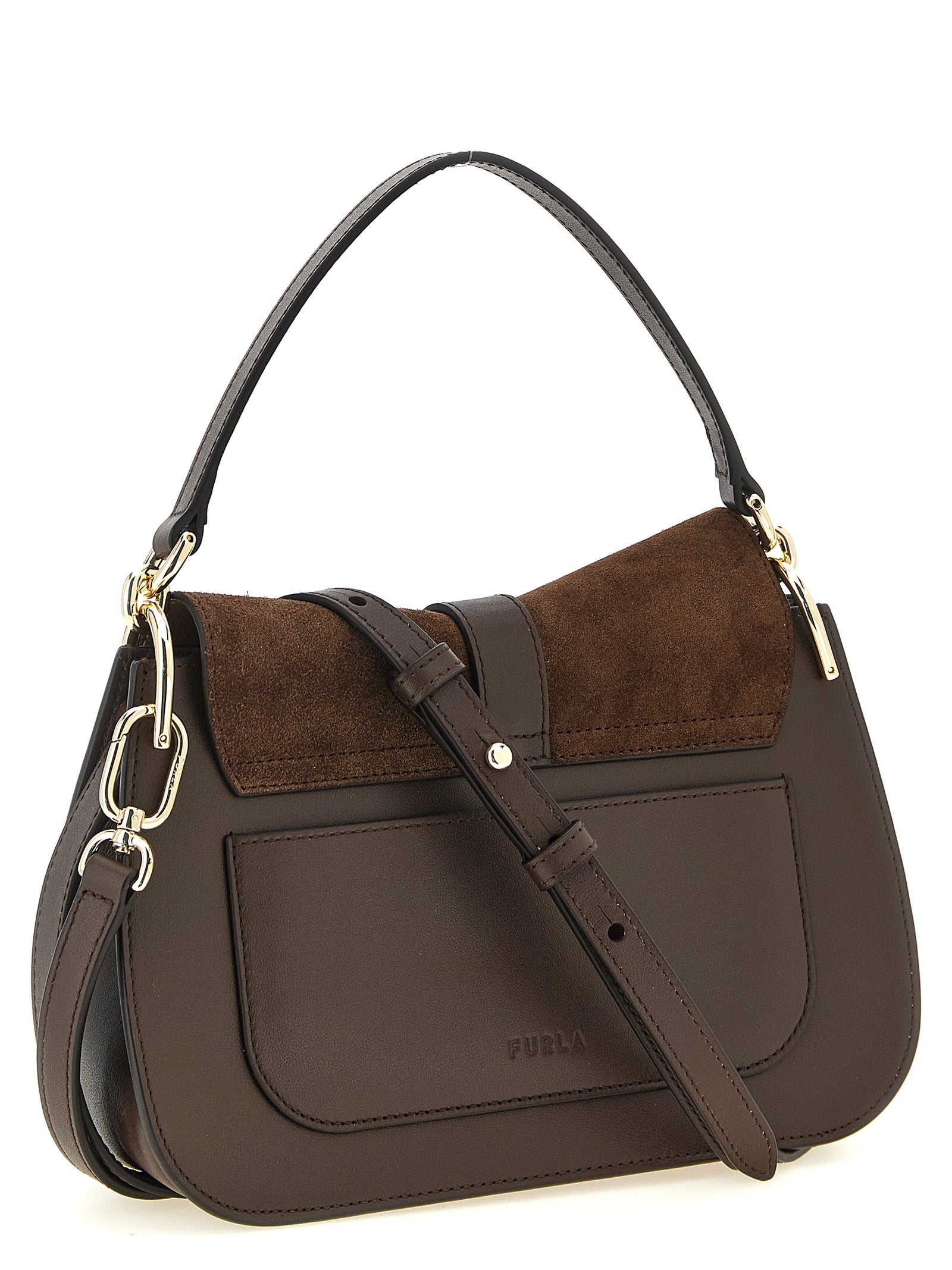 Furla Brown Calfskin Handbag