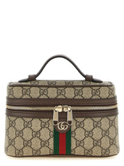 Beige Polyethylene Crossbody Bag