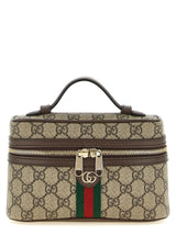 Beige Polyethylene Crossbody Bag