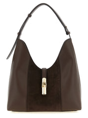 Furla Brown Calfskin Shoulder Bag