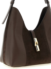 Furla Brown Calfskin Shoulder Bag