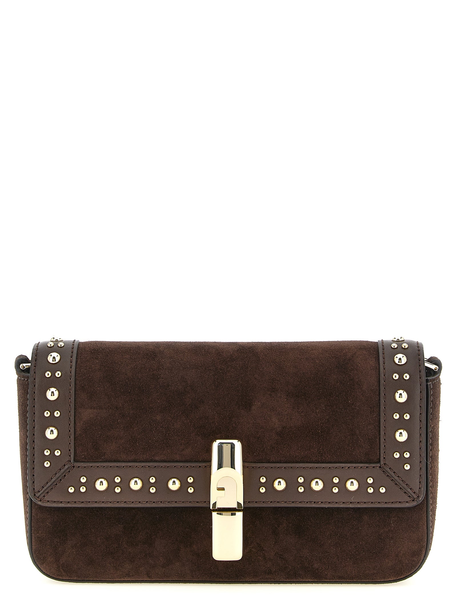 Furla Brown Calfskin Crossbody Bag