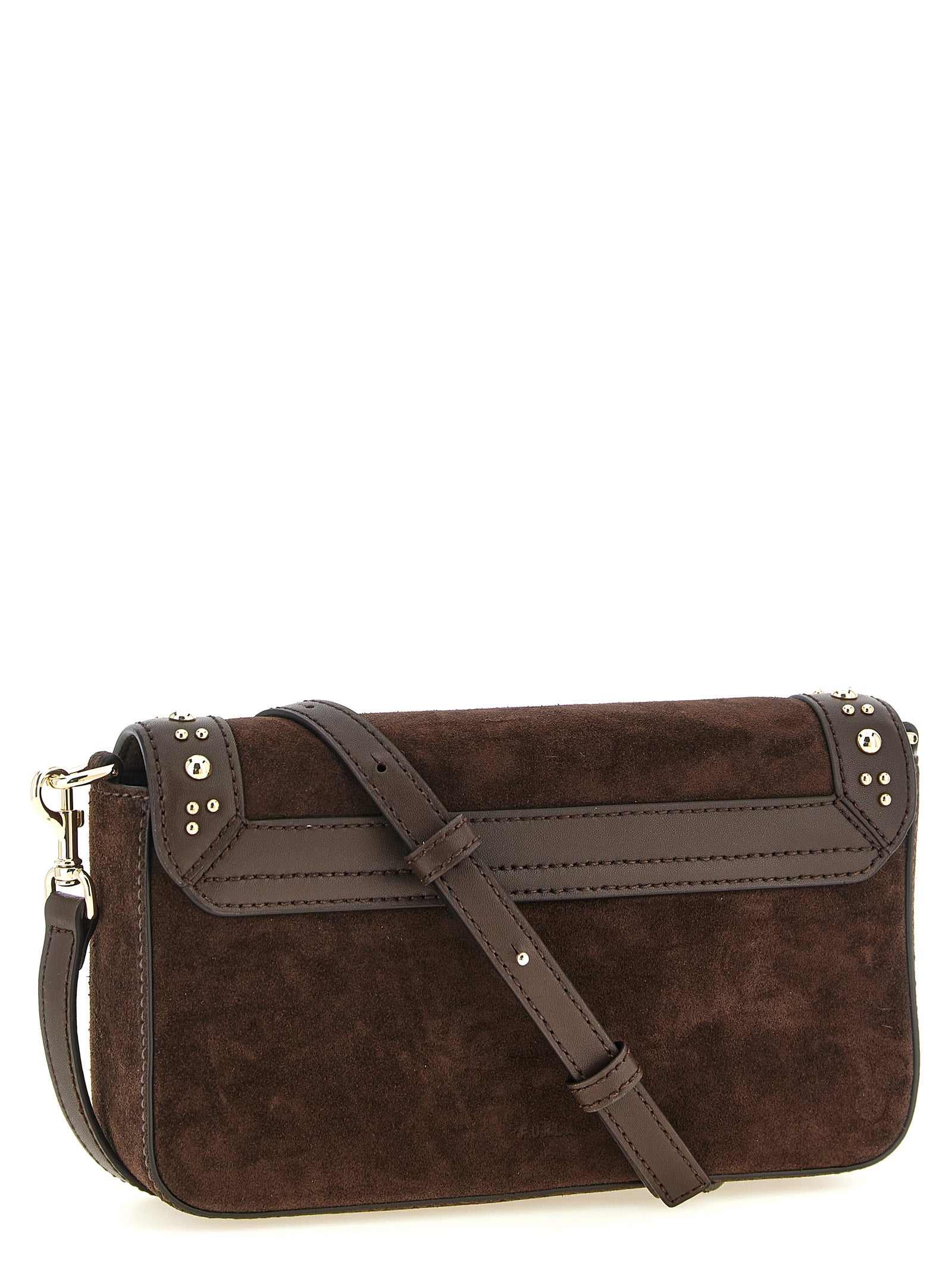 Furla Brown Calfskin Crossbody Bag