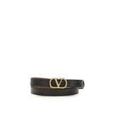 Valentino Garavani Black Lamb Ovis Aries Regular Belt