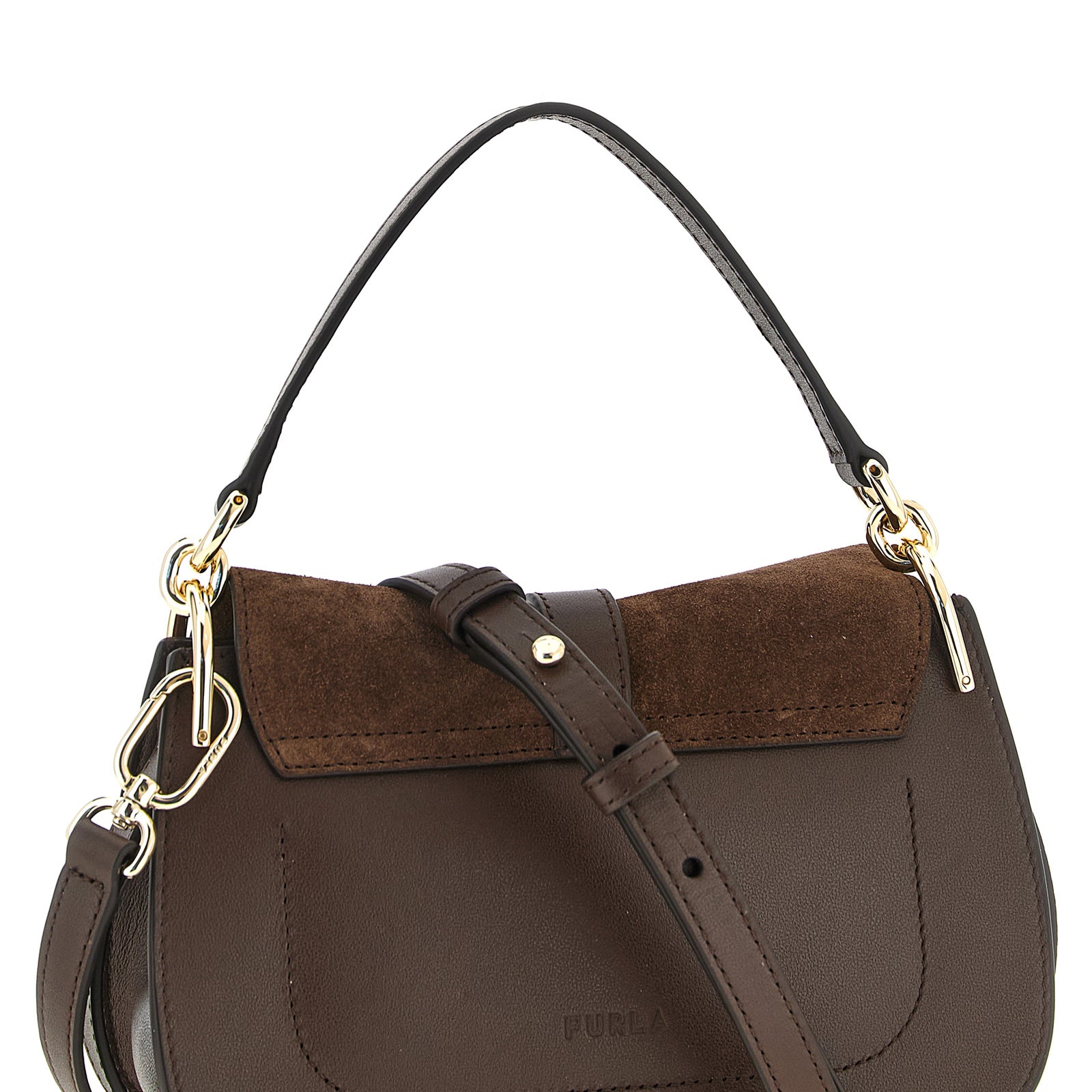 Furla Brown Calfskin Handbag Furla
