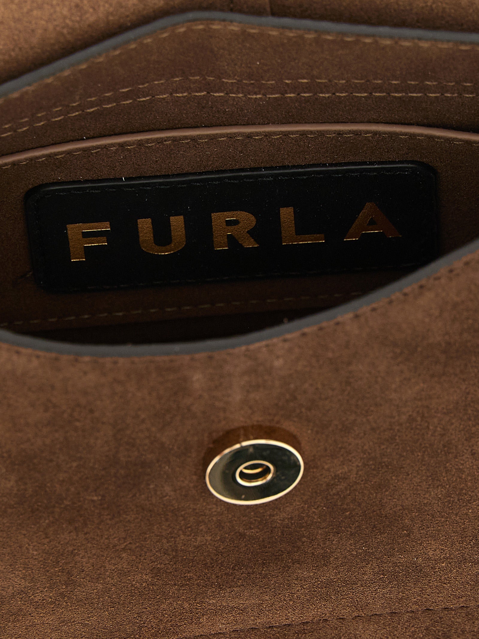 Furla Brown Calfskin Handbag