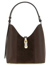 Furla Brown Calfskin Shoulder Bag