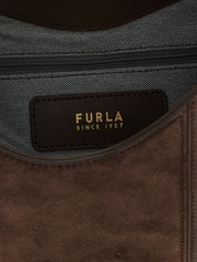 Furla Brown Calfskin Shoulder Bag