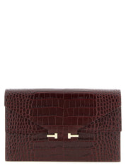 Bordeaux Calfskin Clutch Bag