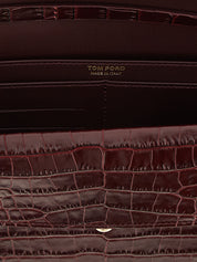 Bordeaux Calfskin Clutch Bag