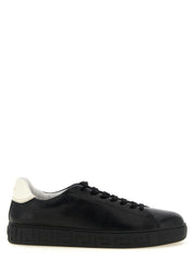 Versace Bicolor Calfskin Low Top Sneakers