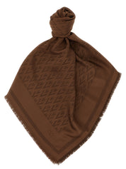 Brown Silk Scarf