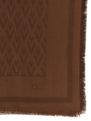 Brown Silk Scarf