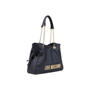 Black Polyester Handbag