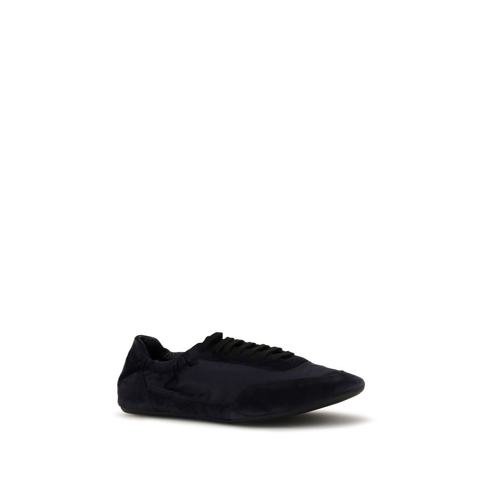 Prada Blue Calf Leather Bos Taurus Athletic Sneakers