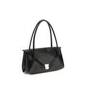 Black Calf Leather Bos Taurus Shoulder Bag