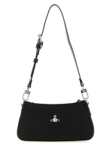Black Polyester Shoulder Bag