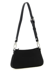 Black Polyester Shoulder Bag
