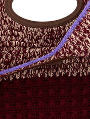 Bordeaux Wool Handbag