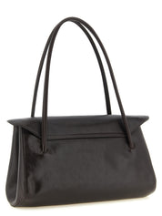 Brown Calfskin Shoulder Bag